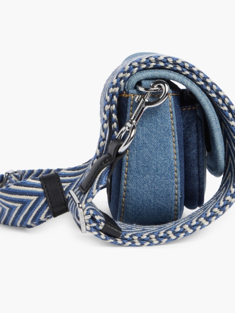 Marc Jacobs Blue Denim Small Crossbody Bag With unbranded Dust Bag - Picture 4 of 7